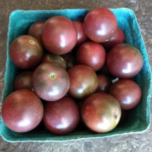 Black cherry tomatoes from Yonder Hill Farm